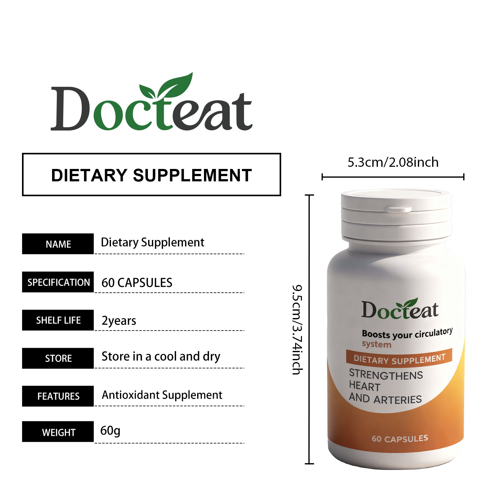 Cardiovascular Health Support Capsules 60 Capsules 1Bottle photo 4