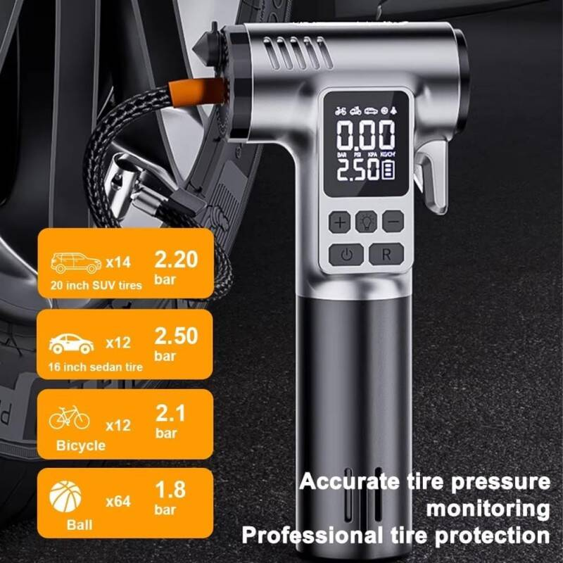 Portable Wireless Car Air With 150 PSI High Pressure photo 3