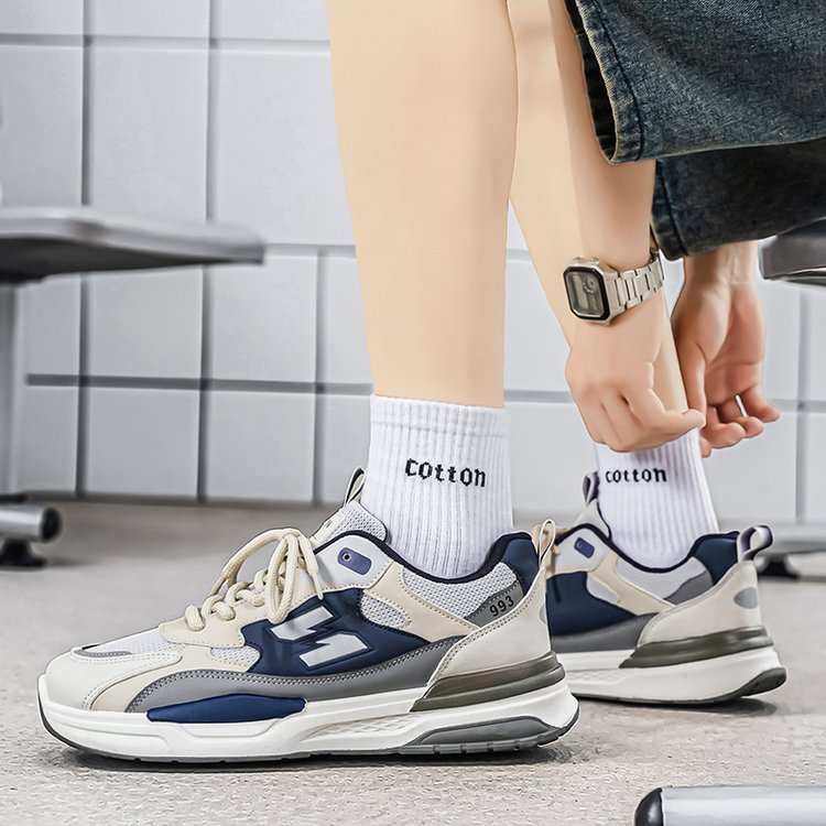 Men's 2026 Summer New Korean Style Breathable Mesh Dad Shoes, Versatile Thick Sole Non-Slip Sports Casual Sneakers photo 5
