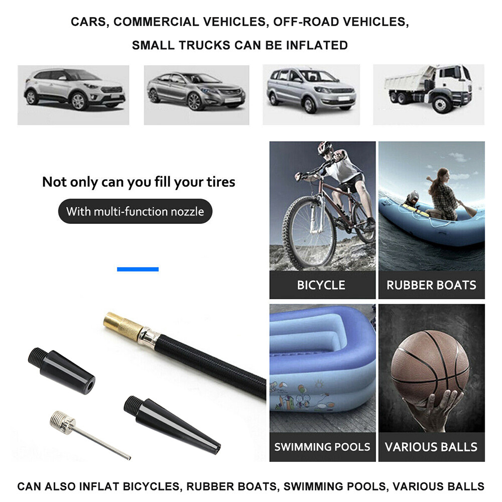 HEAVY DUTY 12V Portable Car Air Compressor Auto Tire Pump Tyre Inflator 150 PSI photo 3
