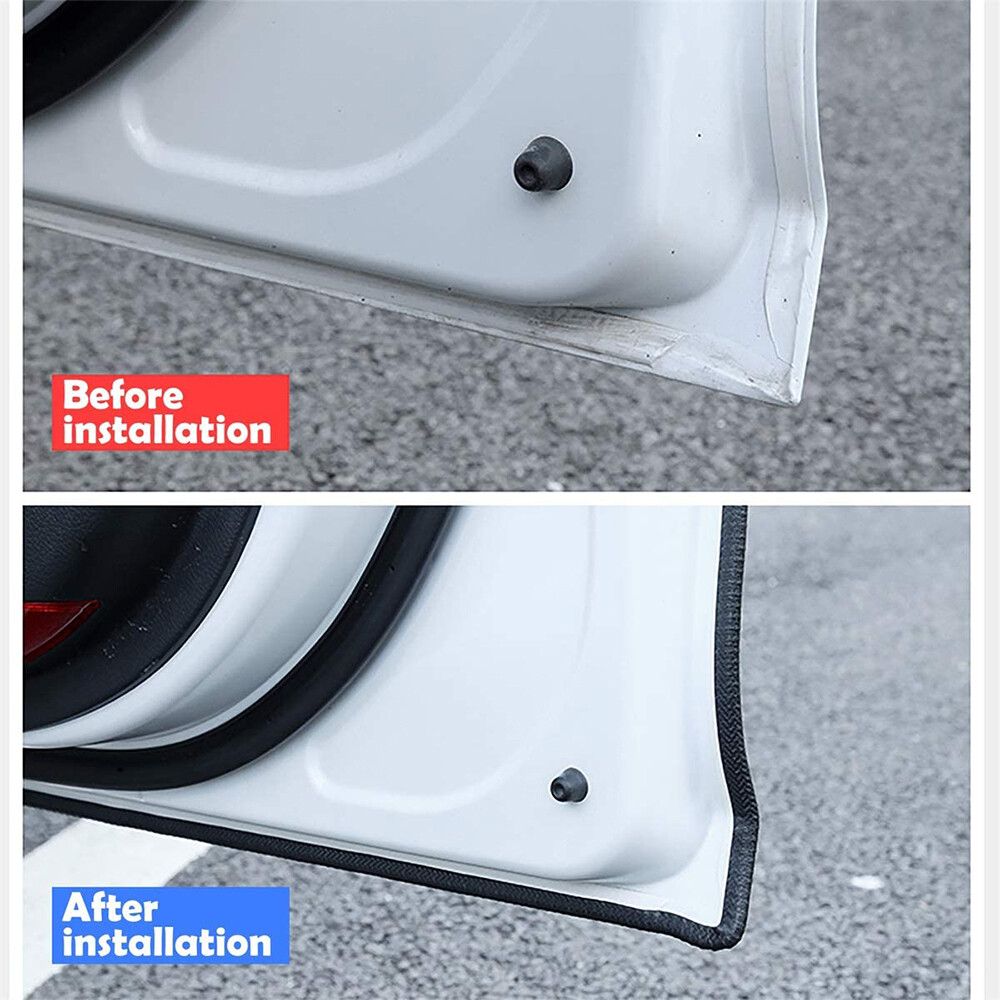 12M Car Door Boot Edge Protector Strip Trim U Shape Guard Seal Rubber Black photo 5