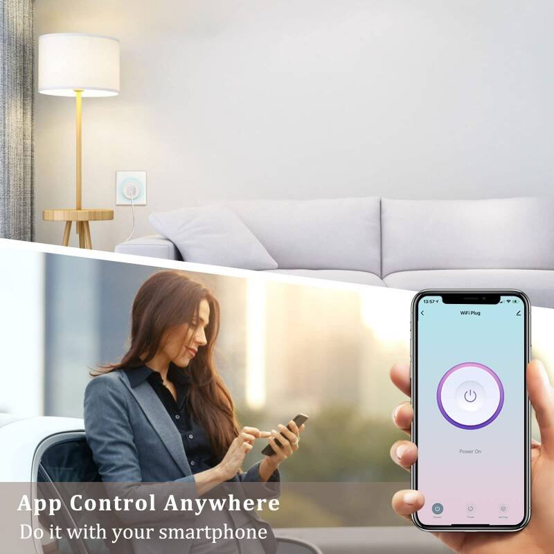 Smart Plug 2 Pack, WiFi Alexa Plug, Voice Control & Timer Plug Scheduling, Energy Monitoring Smart Plugs That Work With Alexa, Smart Plugs With Group Control & Plug Timer, No Hub Required photo 3