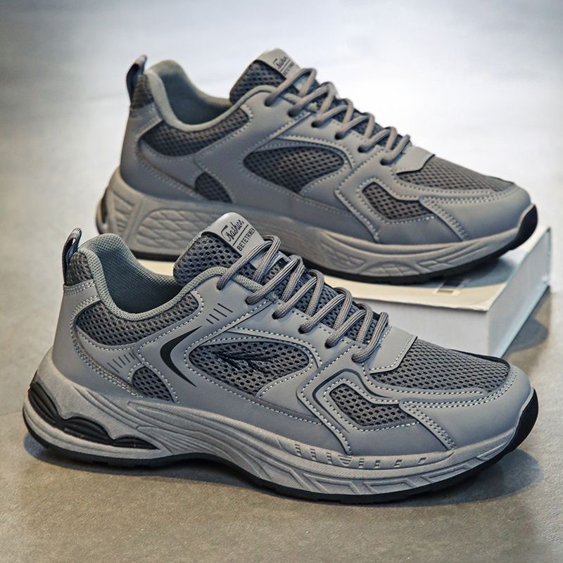 2026 New Summer Men's Shoes, Breathable Mesh Sneakers For Men, Trendy Versatile Platform Sole Casual Dad Shoes photo 1