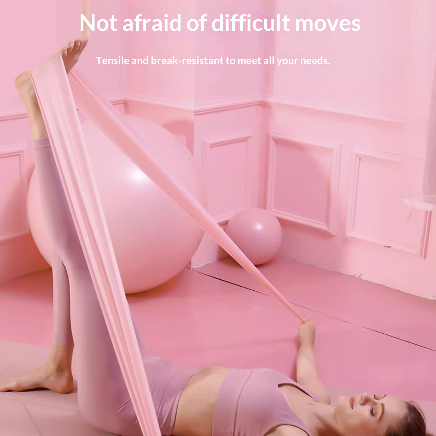 Yoga Rally Tablet Body Beauty Home Beginners Stretching Training Women's Fitness Latin Dance Stretch Rope Resistance Band photo 4