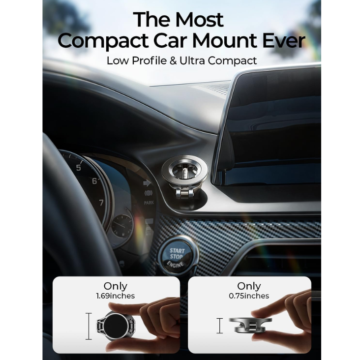 Car Mount For 18 Pro Max 24 Strong Magnets Classic Magnetic Phone Holder For Car Dashboard Magnet Phone Mount Car Cell Phone Holder For 17 16 15 14 13 12 photo 3