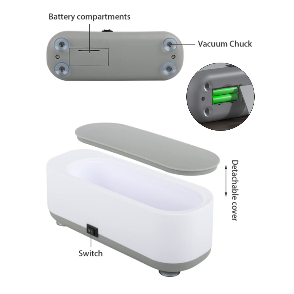 Ultrasonic Cleaner Wave Tank Glasses Watch Jewelry Cleaning Machine 300ML photo 4