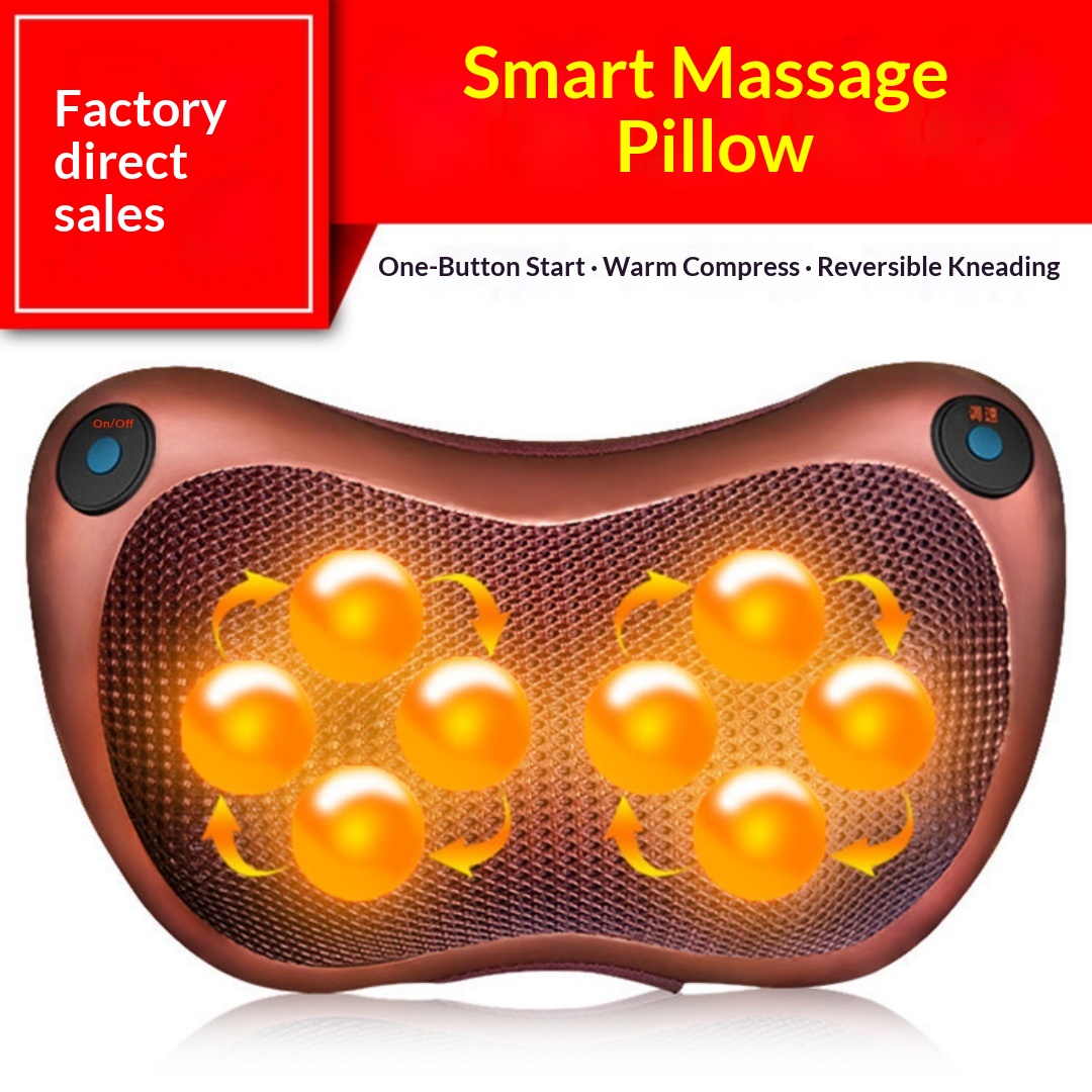 Amazon Cross-border Seat Cervical Spine Massage Pillow Wholesale Multifunctional Car Home Shoulder, Neck, Waist And Abdomen Massager photo 5