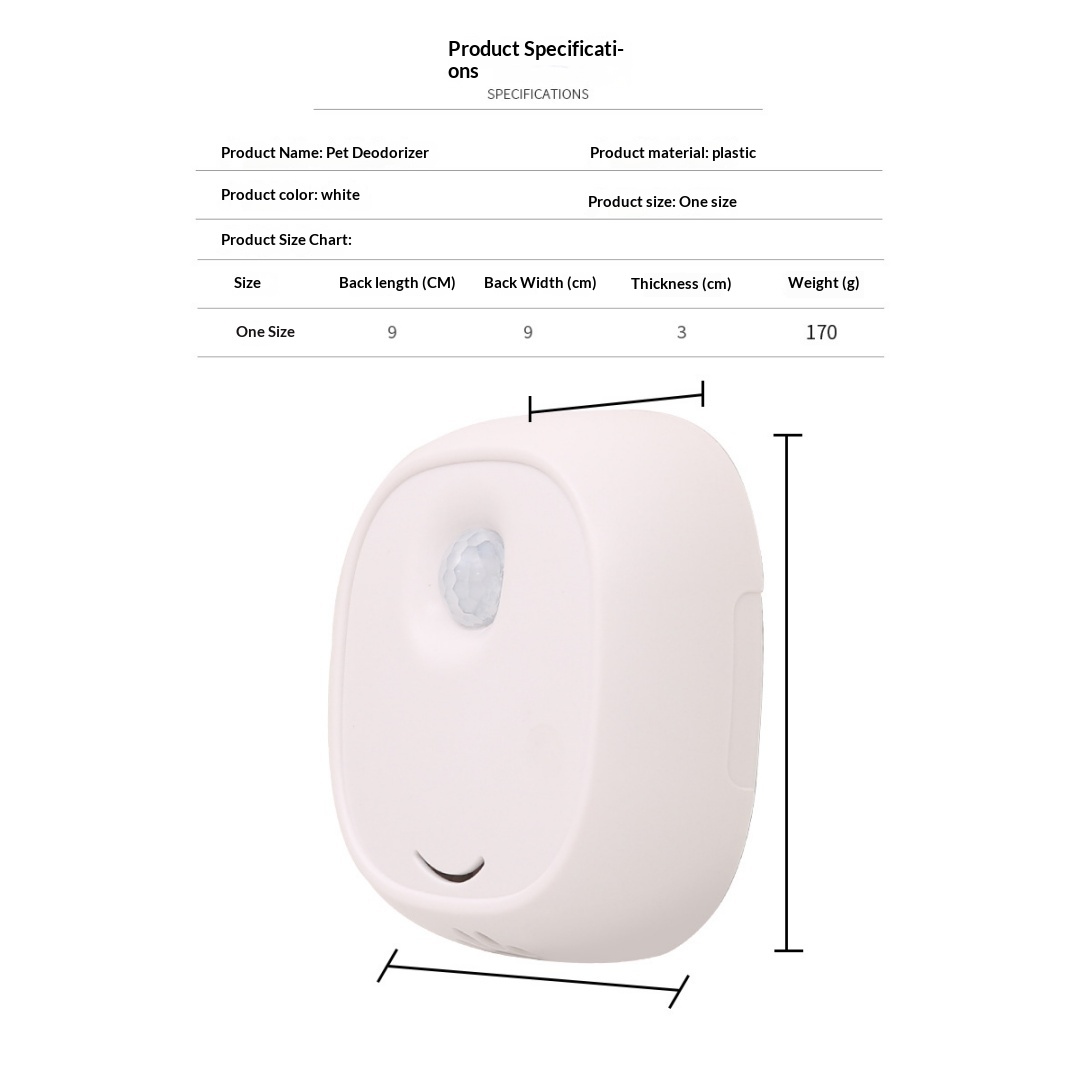 Smart Quiet Pet Odor Eliminator With Negative Ion Deodorization photo 2