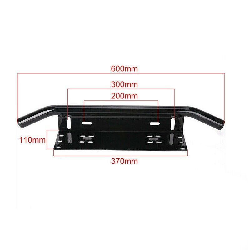 23 In Number Plate Bullbar Frame For Driving Light Bar Mount Mounting Bracket AU photo 5