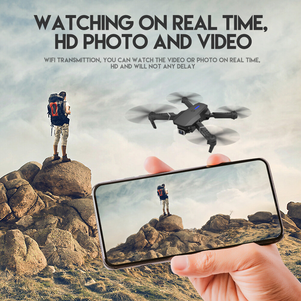3 Batteries Pro Drone 4K Selfie Camera Wifi Fpv Foldable Rc Quadcopter photo 6
