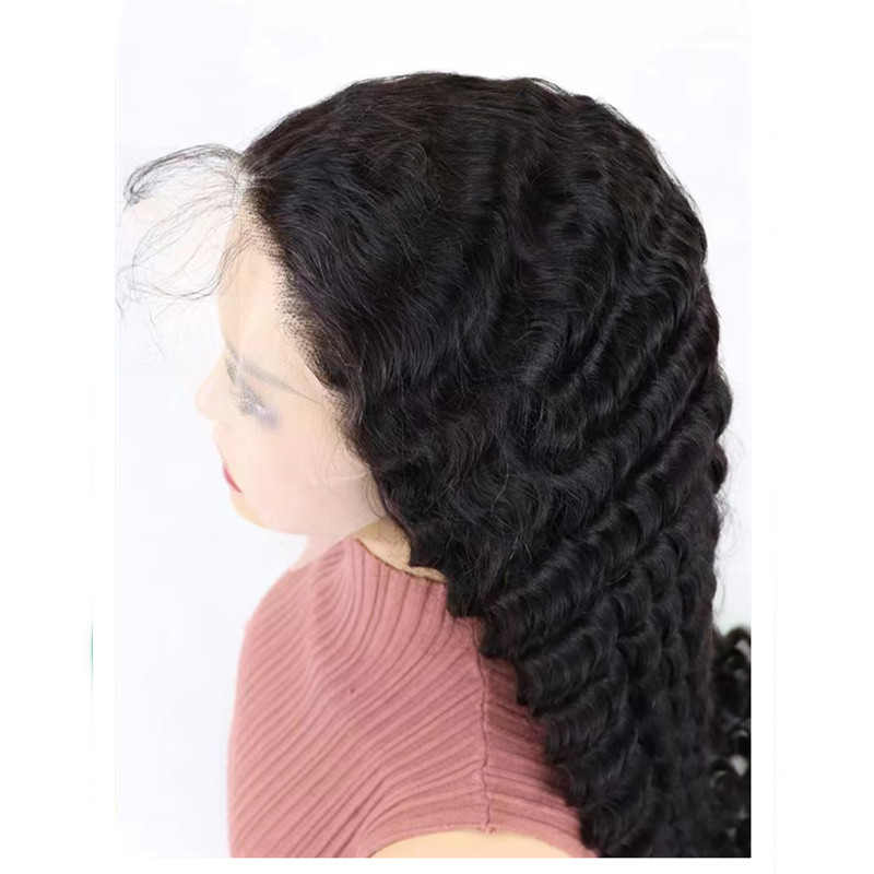 Deep Wave Lace Front Wig Human Hair photo 3