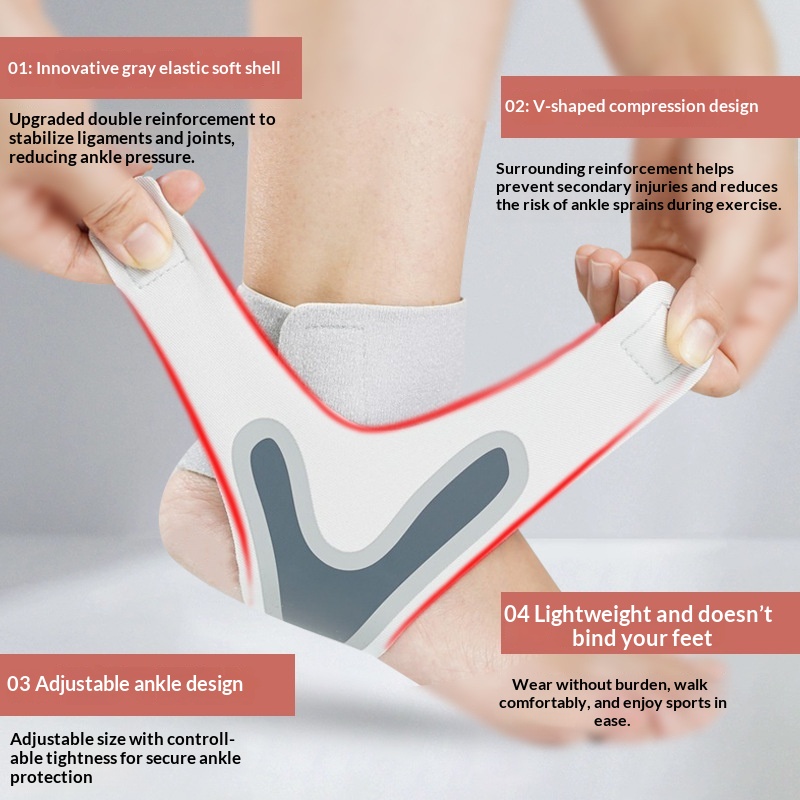 Fitness Protective Equipment Anti-sprain Ankle Sprain Recovery Pressure Belt Football Running Hiking Wrist Protection Ankle Protection Ankle Protection photo 1