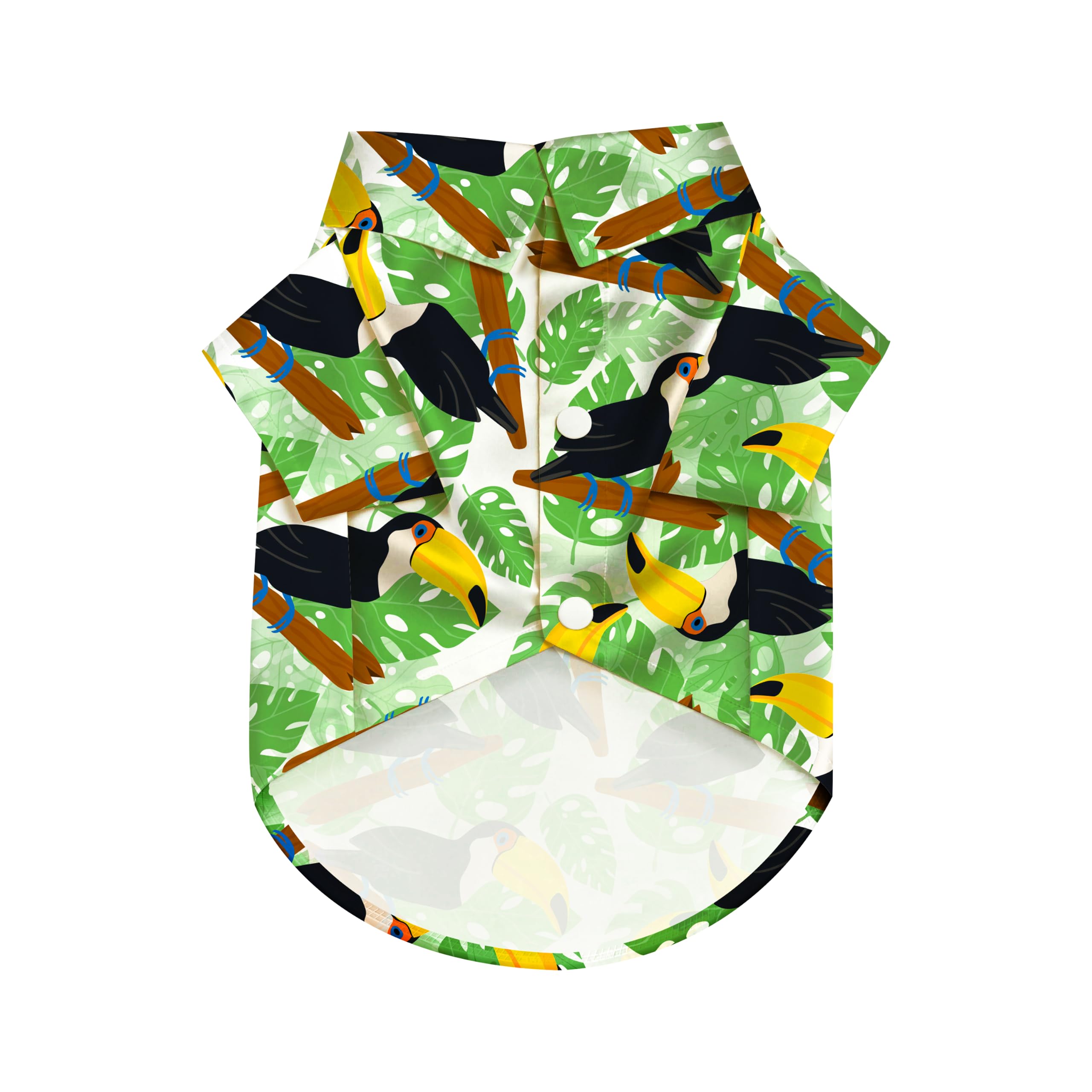 Coconut Tree Hawaii Style Pet Dog T-Shirt, Four-Way Stretch Breathable Light Cool Summer Shirts, Casual Beach Seaside Daily Clothes For Small Size Puppy photo 2