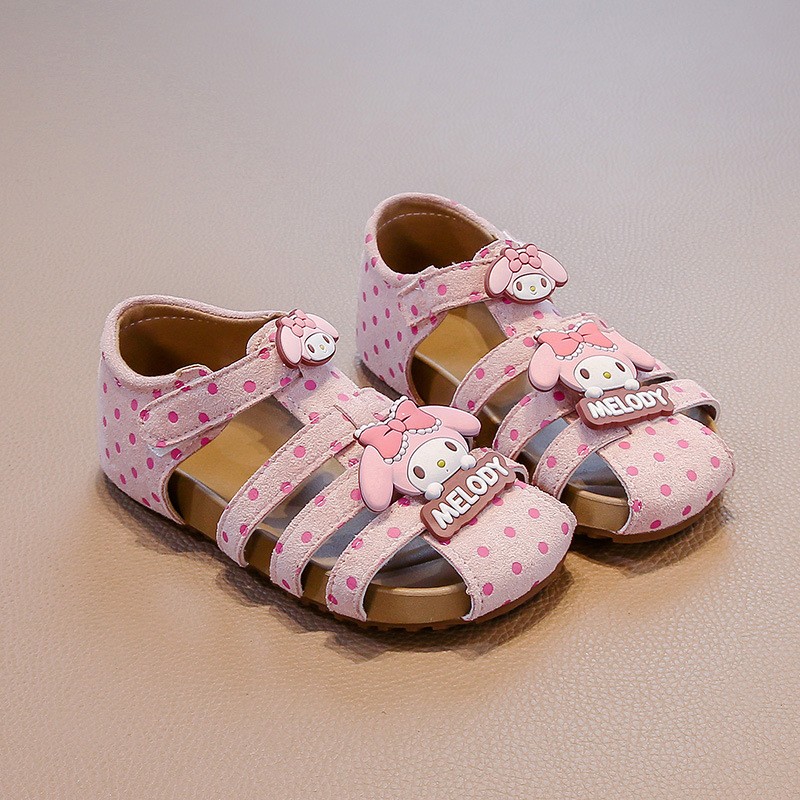2026 Summer Baby Girls Closed-Toe Roman Sandals, Cute Bow Princess Kids Sandals photo 3