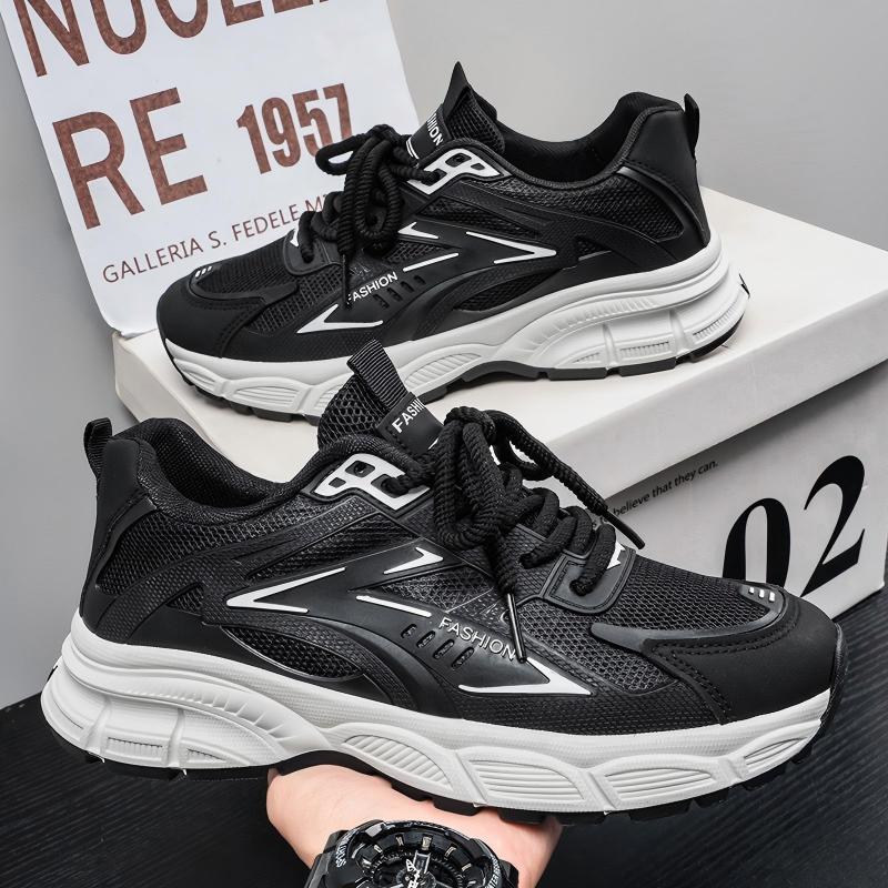 New Men's Light Hollow Breathable Non-slip Dad Sneakers, Versatile Casual Shoes For Students photo 1
