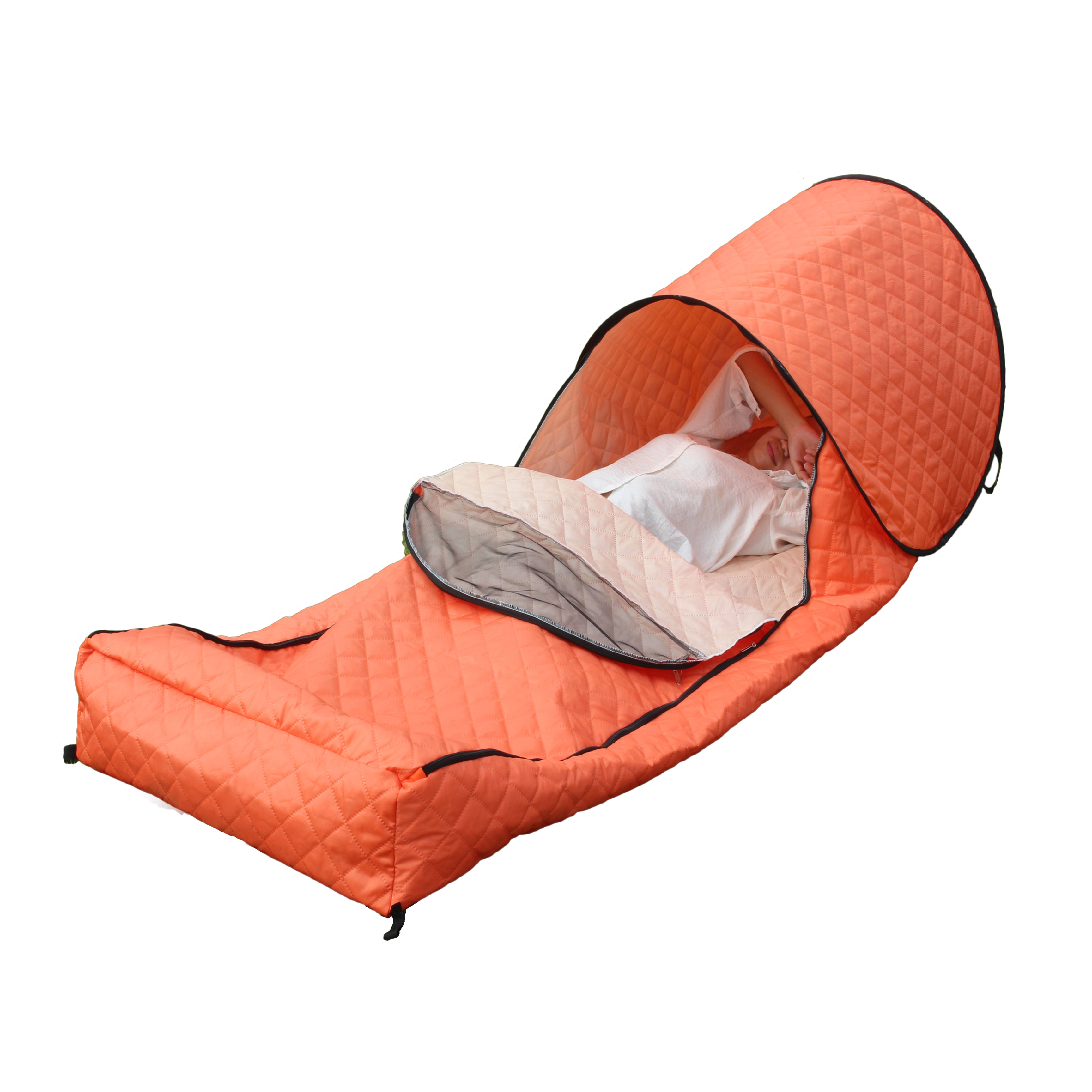 Portable No Assembly Warm Sleeping Bag Cover Quilted Thickened Wind & Cold Resistant Camping Dorm Nap Isolation Sleeping Bag photo 1