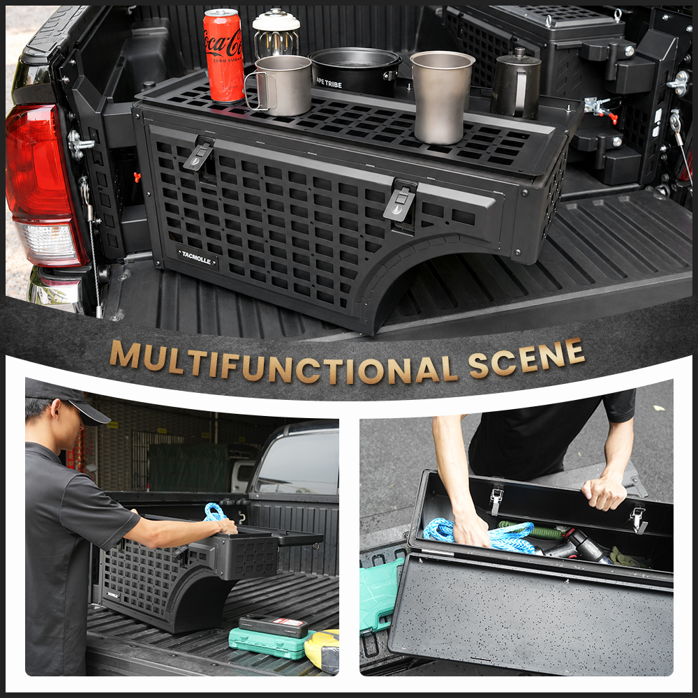 Truck Bed Side Storage Tool Box SwingCase Fits Tacoma 5ft Short Bed-L photo 7
