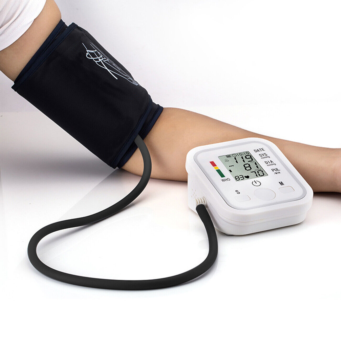 LED Digital Arm Blood Pressure Monitor BP Cuff Irregular Heartbeat Detection photo 8
