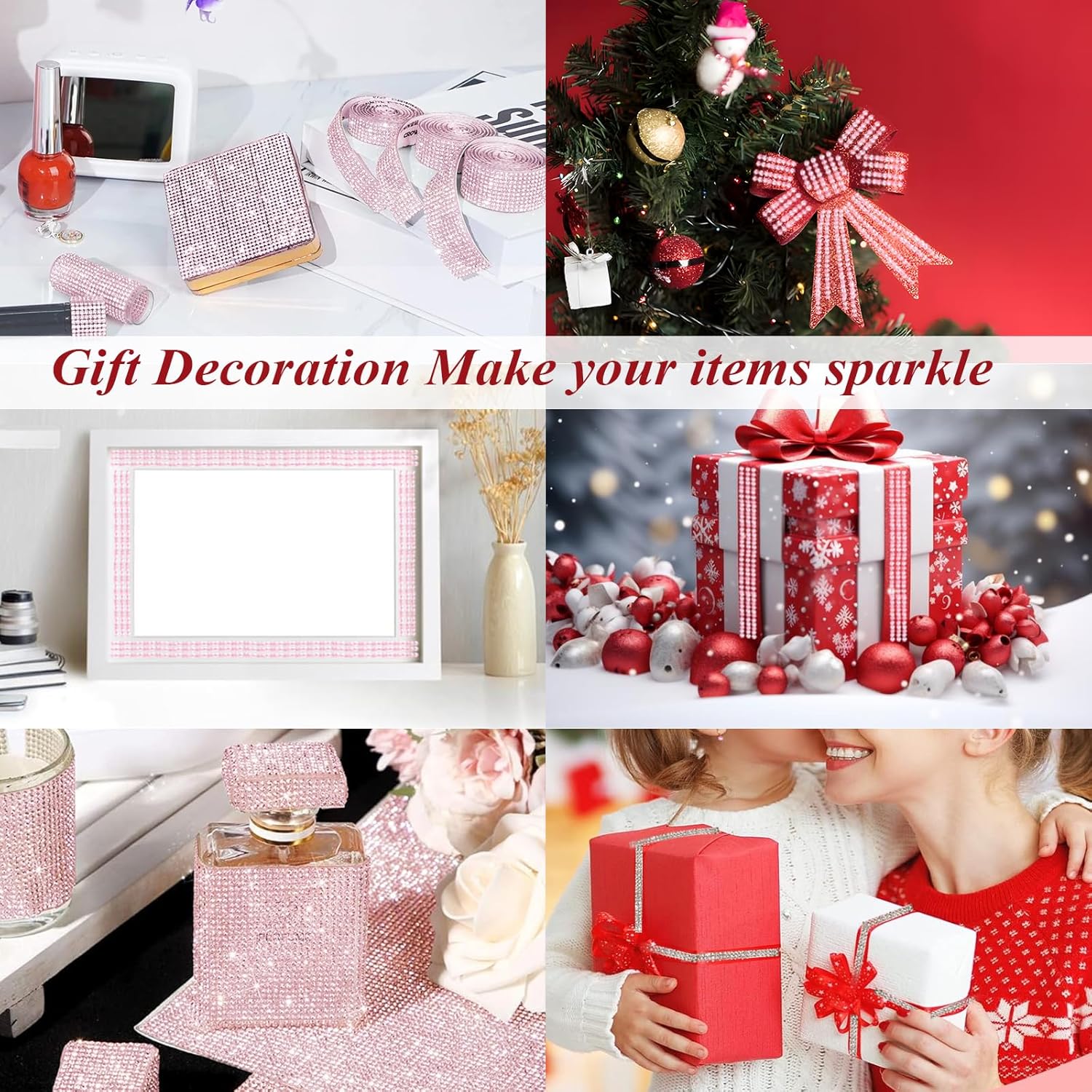 2-piece Car Interior Kit With Shiny Butterfly Net Rhinestone Stickers And 1-piece Bling Self-adhesive Car Decals photo 7