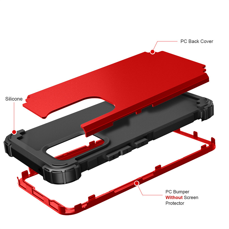 Silicone PC Three-in-one All-inclusive Drop-resistant Phone Case photo 4