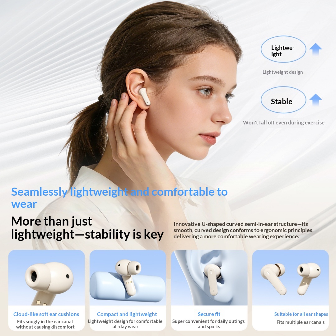 Cross Border Explosion M127 Long Range Hanging Earphone Private Model High Color Value Low Latency Wireless Bluetooth Headphones Wholesale photo 8