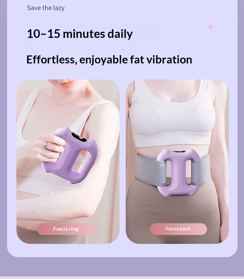 Fat-Burning Fascia Ring Muscle Relaxation Massager Mini Yoga Fitness Cross-Border Good Product Fat-Reducing Vibration USB Charging photo 2