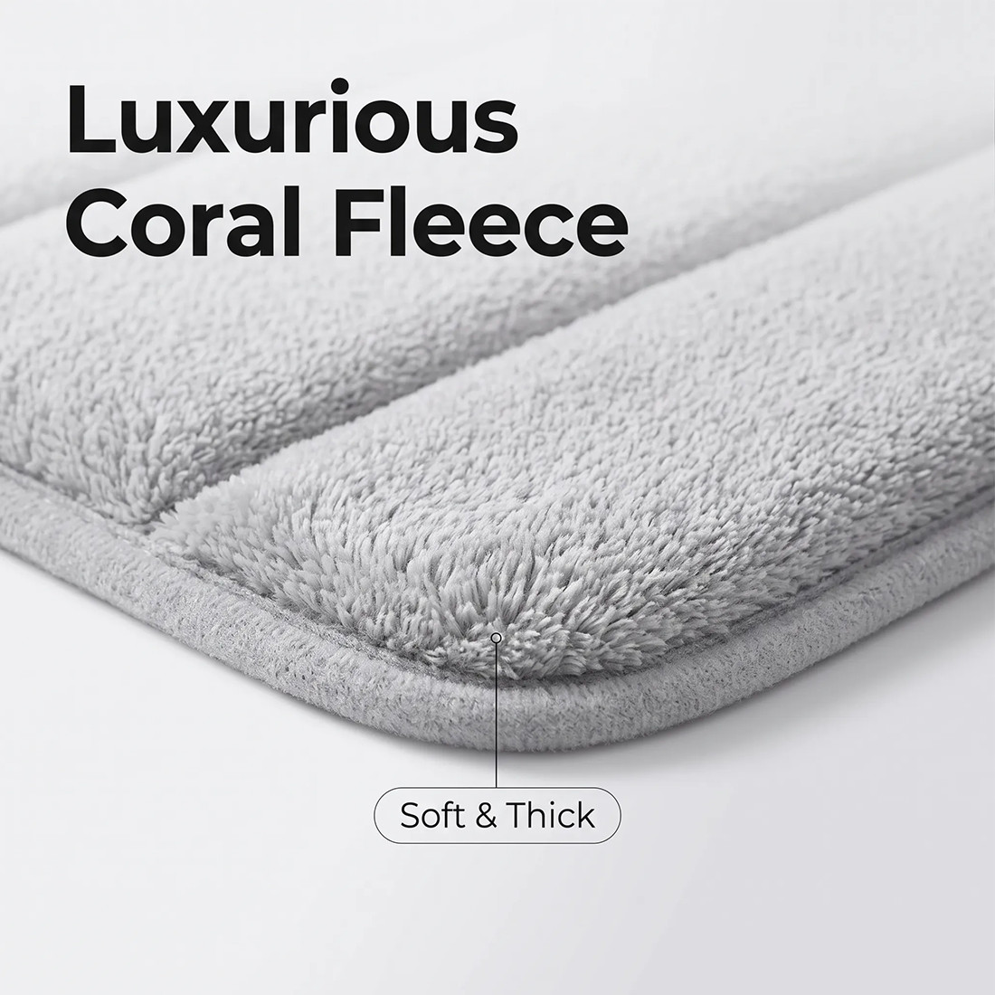 MEMORY FOAM BATH MAT PEDESTAL SET NON SLIP TOILET BATHROOM CONTOUR RUGS 3 PIECE photo 2