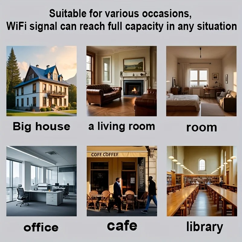 1200 Mbps Wireless Wi-Fi Repeater, Dual-Band 2.4 GHz 5 GHz Wi-Fi Signal Booster, 802.11ac Gigabit Wi-Fi Extender, WPS Router photo 3