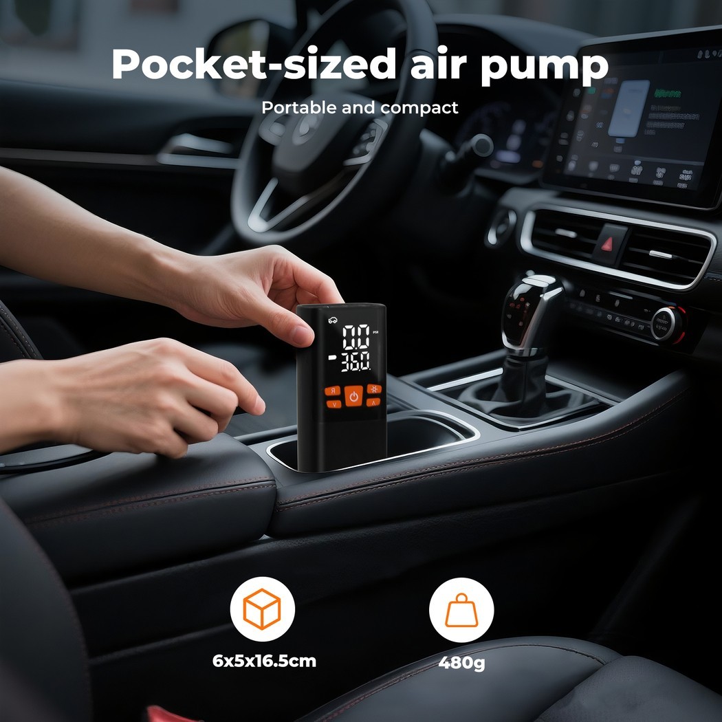 Car Tyre Inflator Cordless Digital Rechargeable Tire Air Compressor Pump Tool UK photo 7
