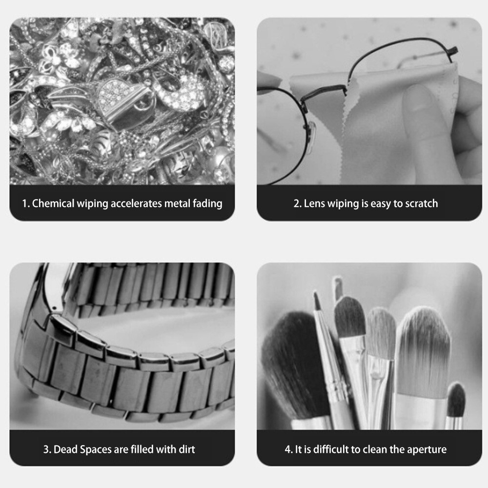 Ultrasonic Cleaner Wave Tank Glasses Watch Jewelry Cleaning Machine 300ML photo 5