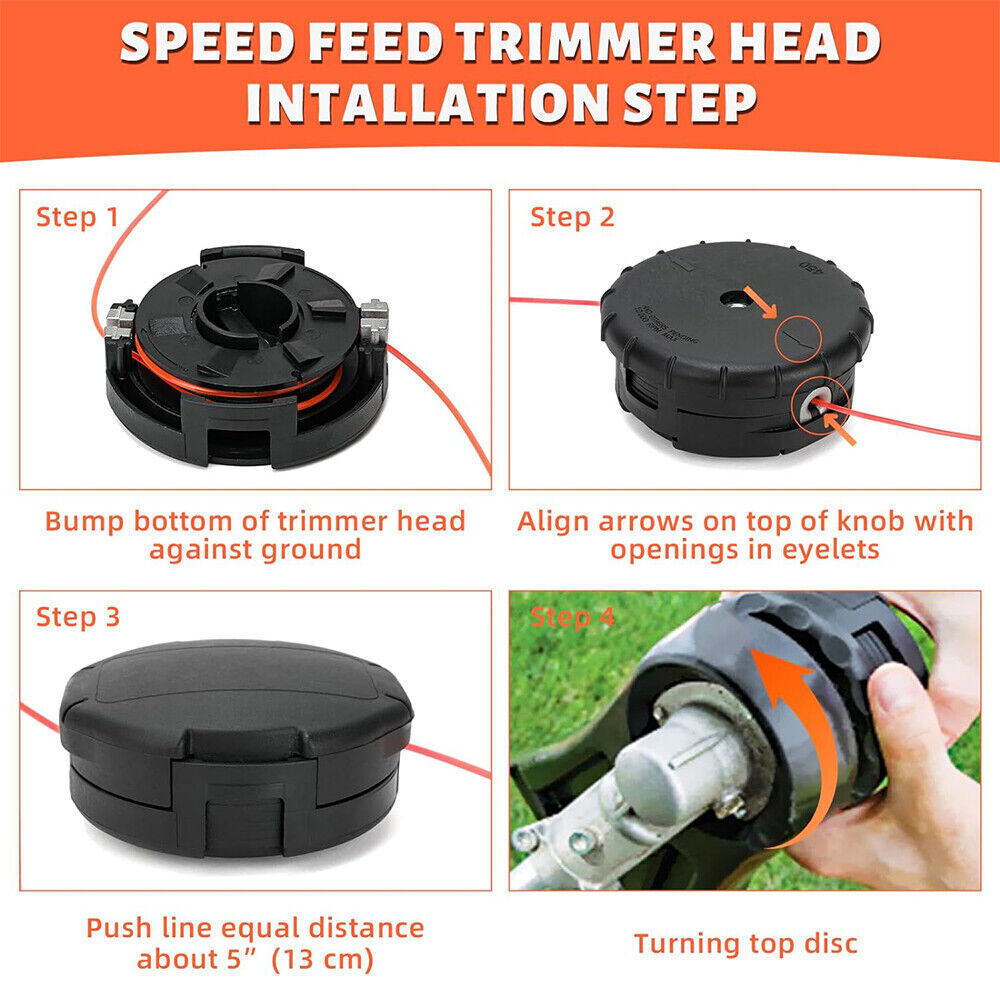 4.5in Universal Trimmer Head 450 Speed Feed Bump Straight Bent Shaft Brush Cutter photo 5