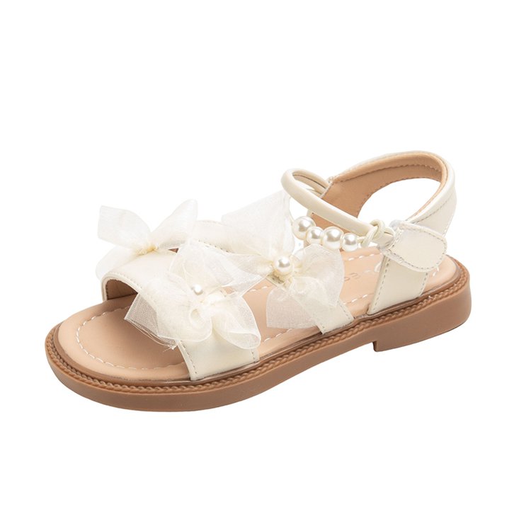 Fairy Style Girls' Baby Princess Sandals, Bow Shaped Children's Roman Shoes, Summer New Style Girls' Beach Shoes photo 5