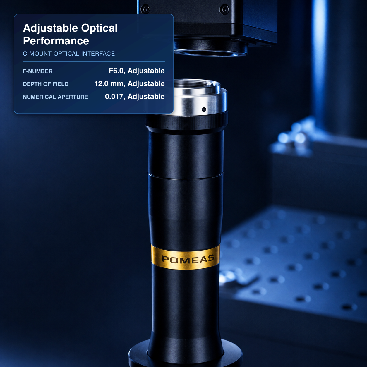 0.2X High-Resolution C-Mount Telecentric Lens For Large-Field Precision Measurement, 180 Mm WD photo 2