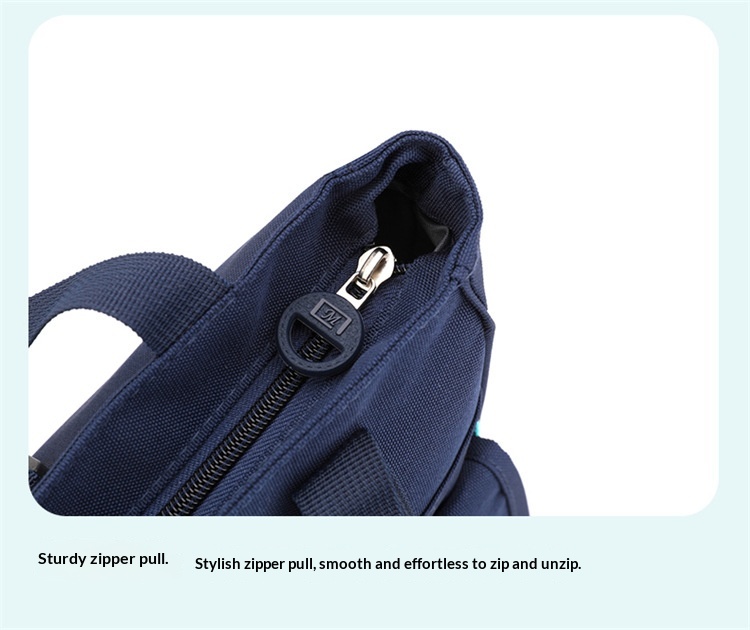 Primary School Student Printing And Tutoring Bag, Three Hand Bag, Children's One Shoulder Hand-held Printing Logo Tutoring Bag, Art File Bag - Blue photo 7