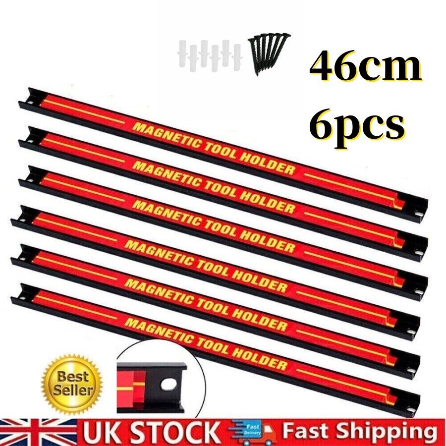 6x18 Heavy Duty Magnetic Tool Bar Storage Holder Rack Garage Wall Holder Strips photo 1