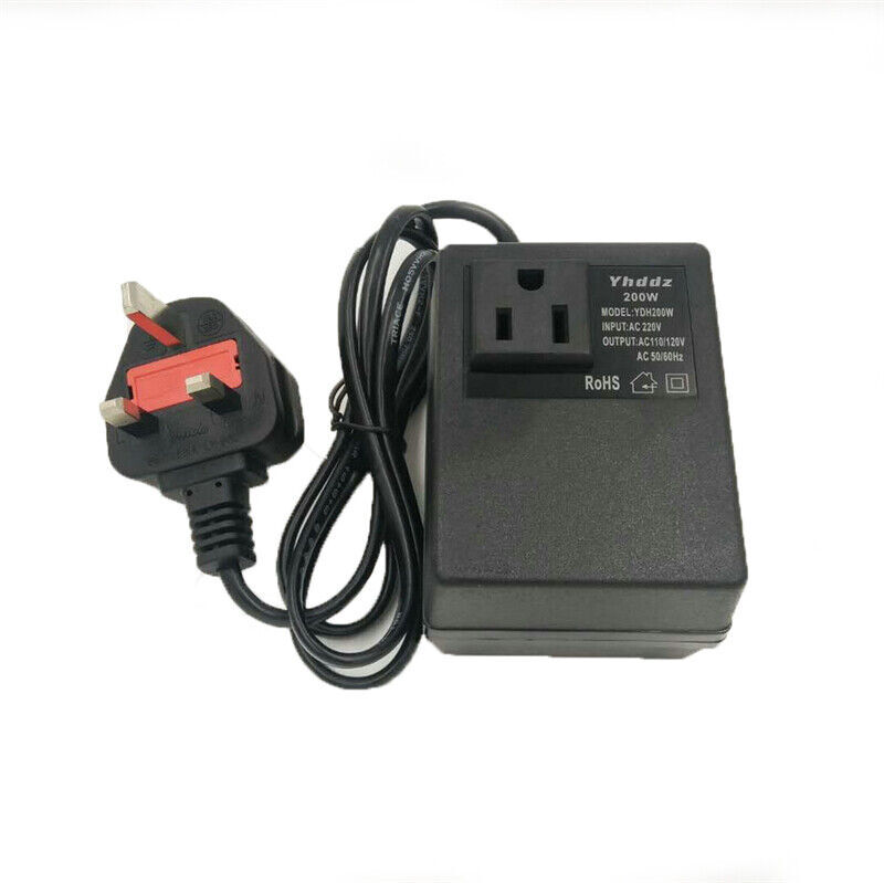 200W Power Voltage Converter Transformer Step-Down 220V 240V To 110V 120V photo 2