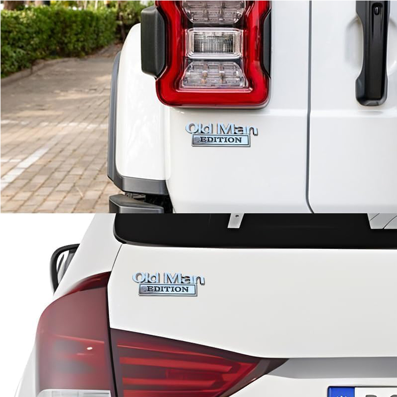 2pack Old Man Edition Emblems, Seabee Emblem 3D Badge Decal Car Truck SUV,Refrigerator Sticker,Window Display Stickers,Bicycles, Laptops, Fridges photo 6