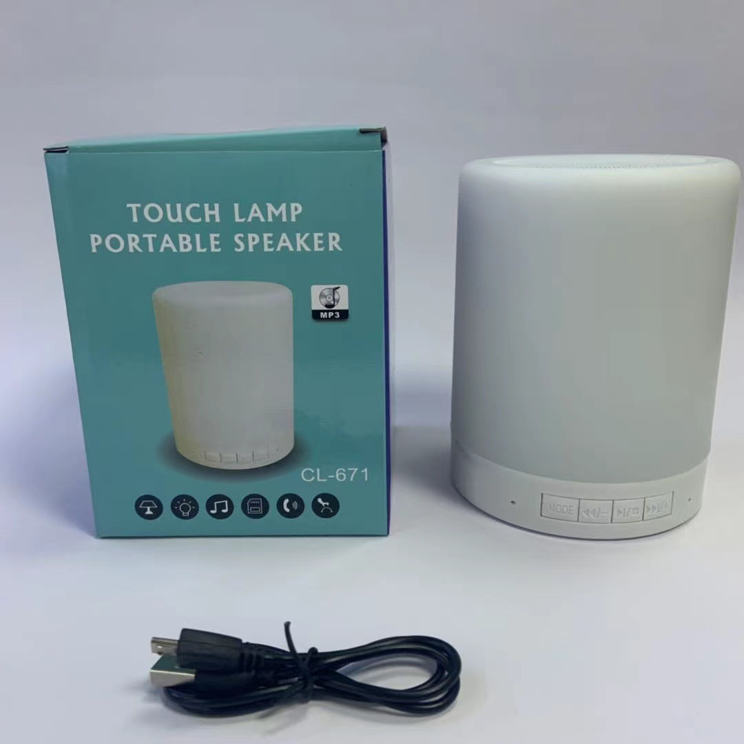 New Desktop Bluetooth Speaker For Home Bedroom With Seven-color Patting Light Wireless Bluetooth Speaker photo 2