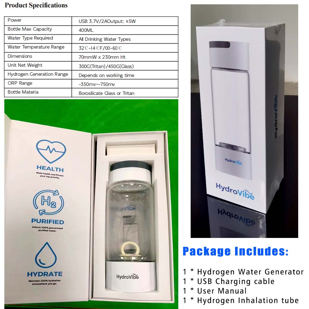 Hydrogen Water Generator Bottle SPE PEM Technology Machine - H2 Inhalation photo 4