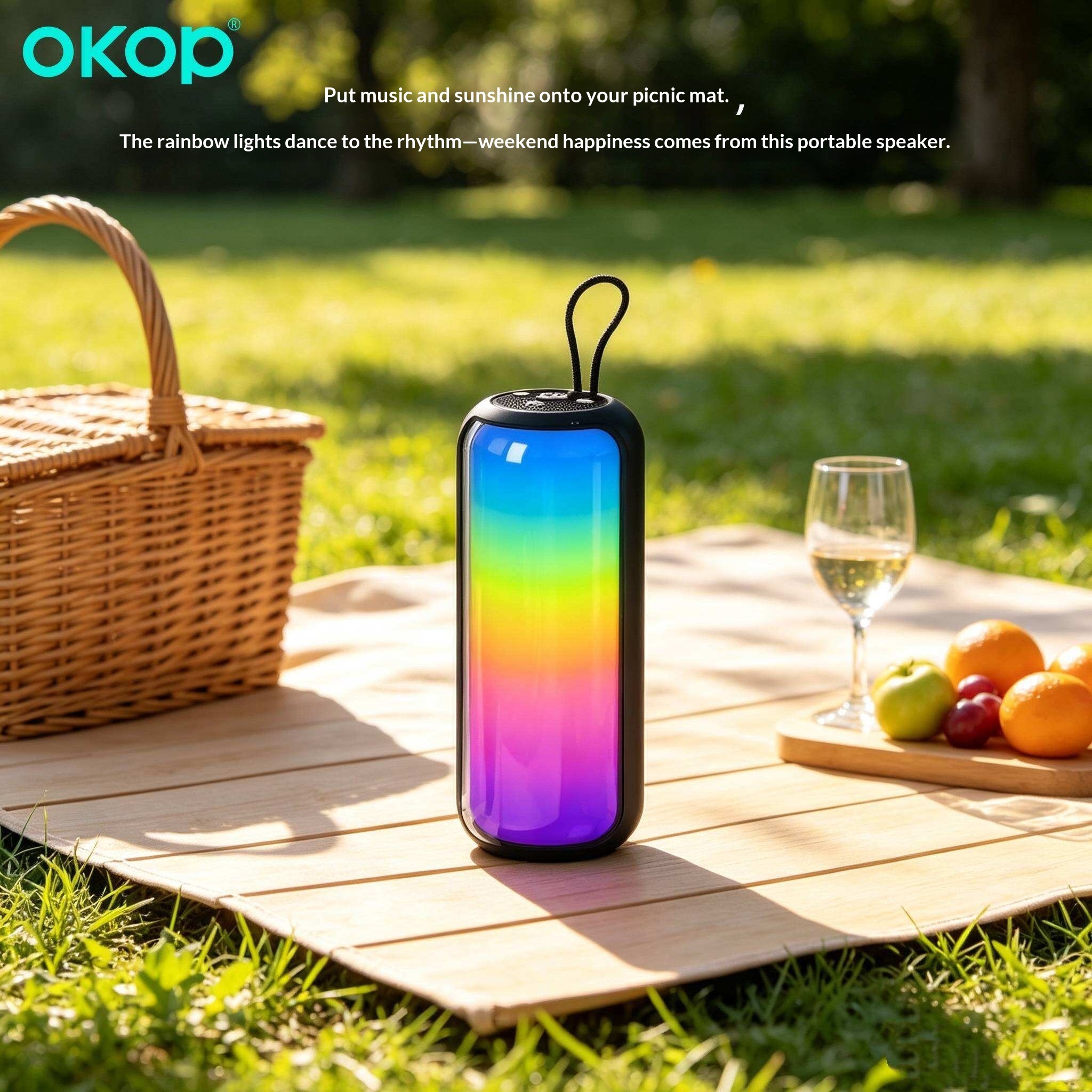 KP-871 Best-selling Wireless Bluetooth Speaker Portable Handle RGB Lighting Long Battery Life High Sound Quality Factory Stock Available photo 4
