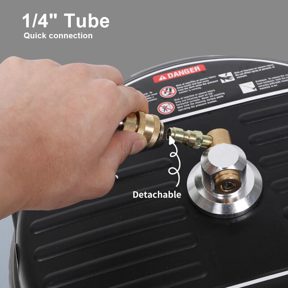 15 Inch Surface Cleaner 4000 PSI Pressure Washer Stainless Steel Jets Quick Kit photo 6