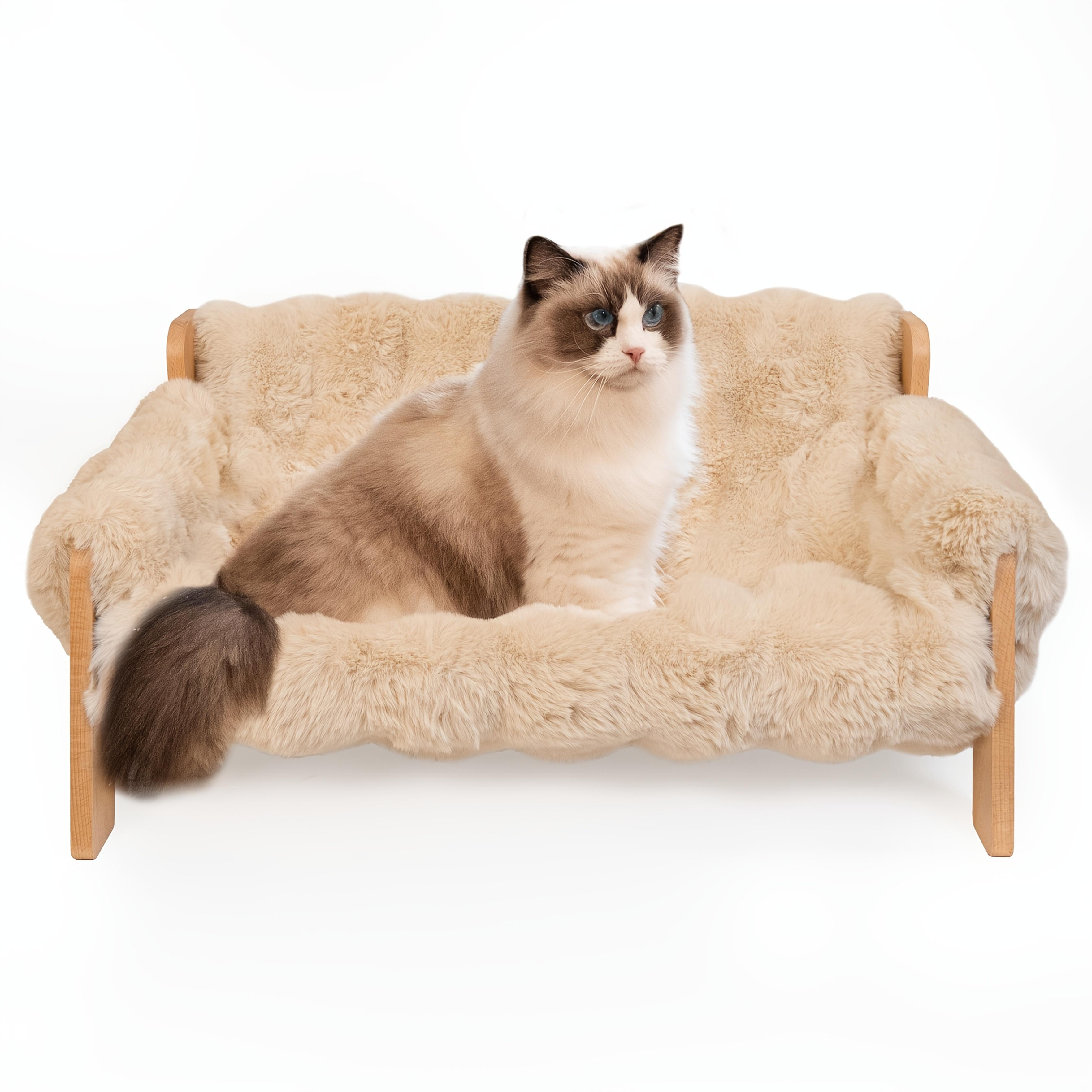 Cat Sofa Bed, Soft Plush Pet Sofa With Removable And Washable Cover, Non-slip Edge, Suitable For Indoor Cats And Small Dogs. photo 3