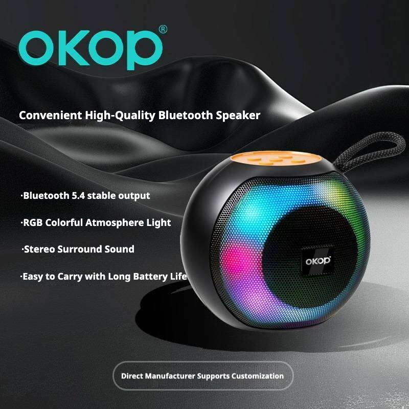 KP-586 Best-selling Wireless Bluetooth Speaker With Portable Handle And RGB Lighting Compact Design Ideal For Outdoor Sports And Gatherings. photo 8