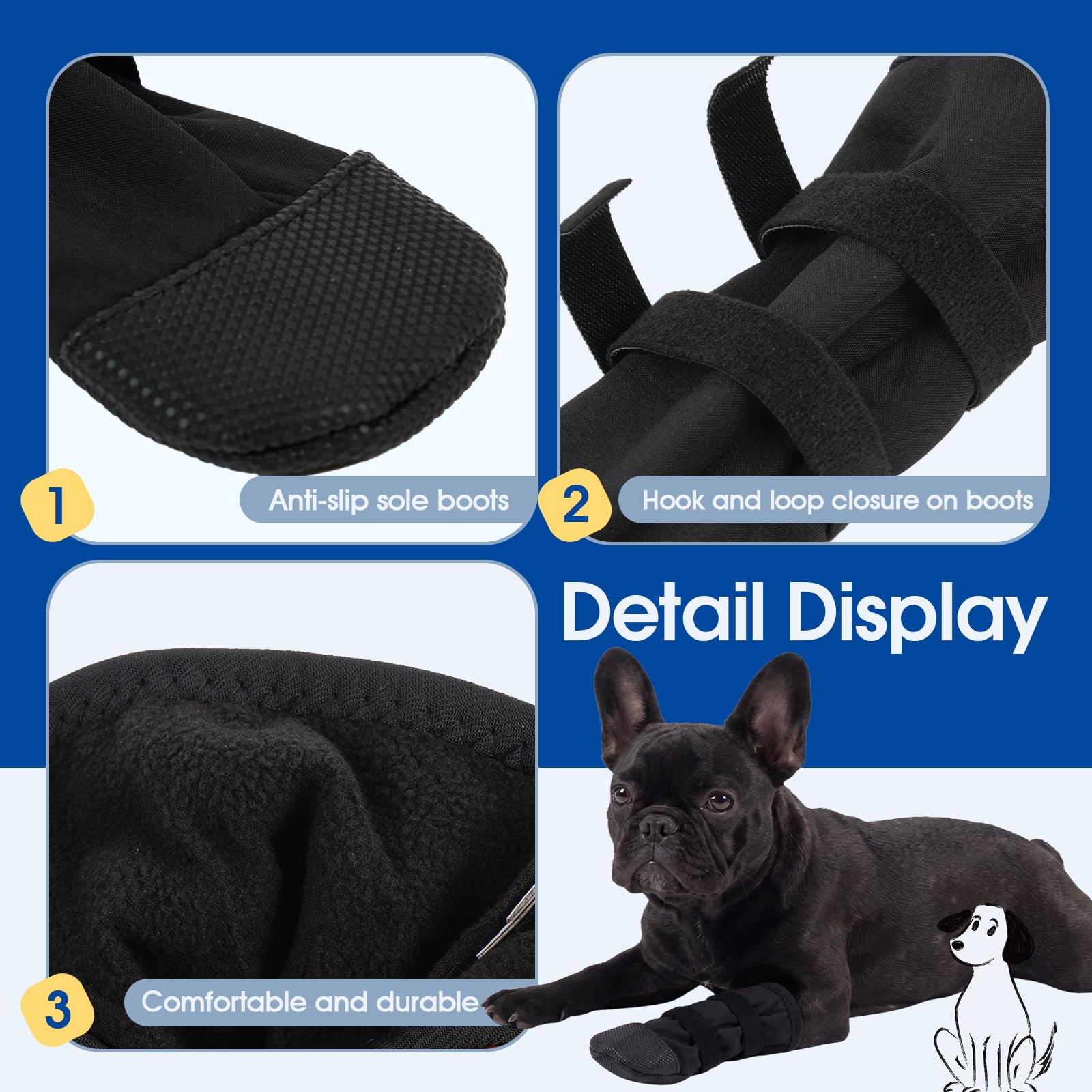 Breathable Dog Recovery Boot For Injured Paw,Anti-Slip Dog Booties  Dog Boot To Prevent Licking Biting And Keep Clean,Adjustable Shoe Paw Wound Protectors For Dogs,Foot Cover For Hot Pavement photo 6