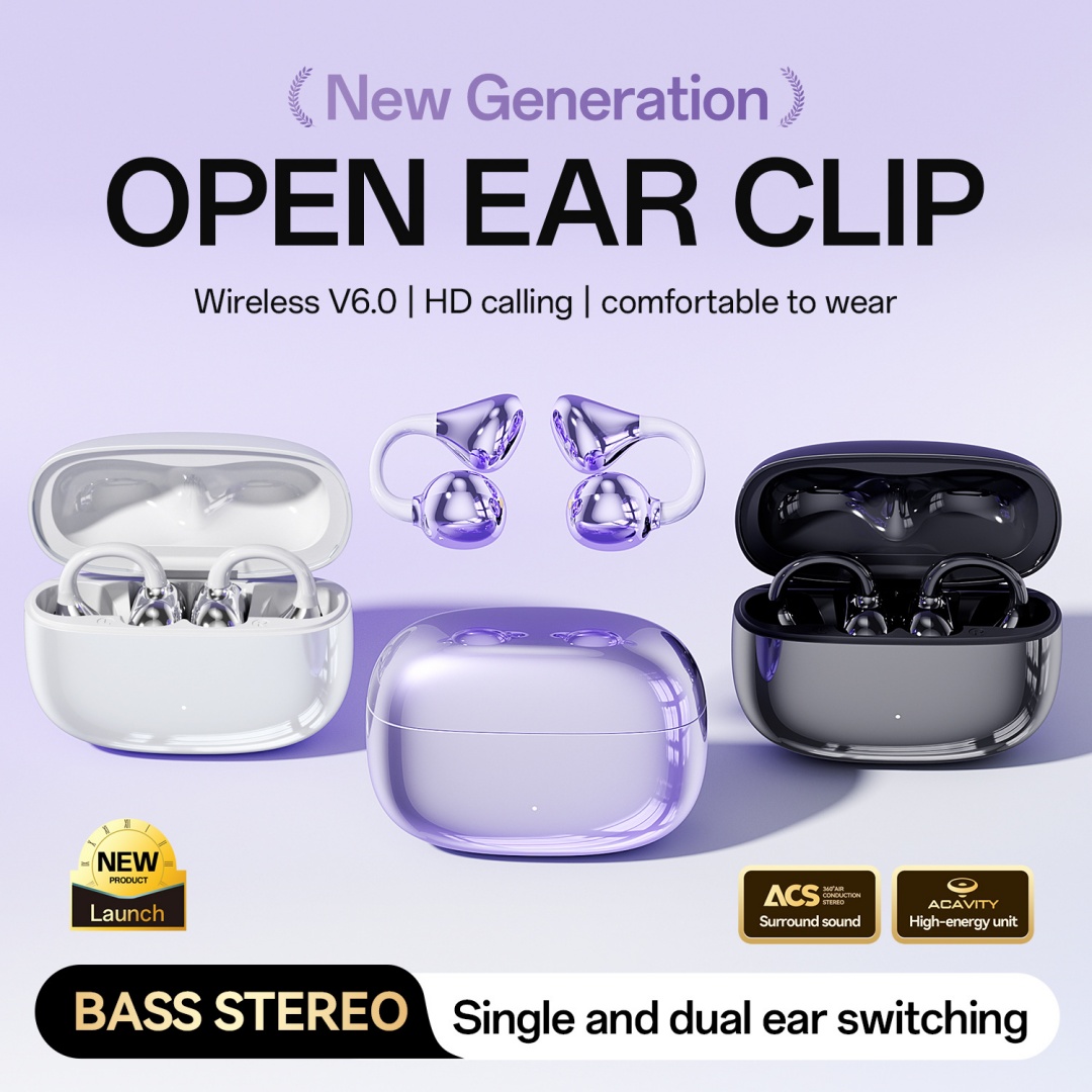 New M159 Cross-border Popular Clip On In Ear High Sound Quality, Low Latency, Long Battery Life Wireless Bluetooth Earphones Wholesale photo 4