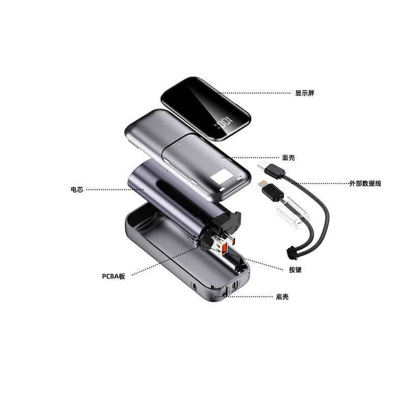 KP-729 Best-selling 10,000mAh Fast-Charging Power Bank Lightweight Portable High Capacity In-Stock At Factory photo 8