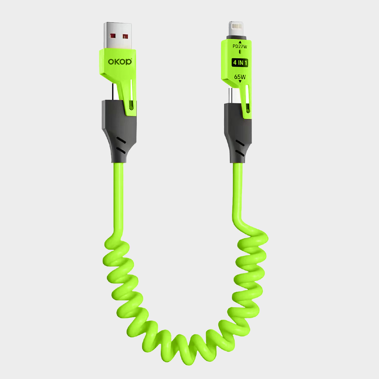 KP-314 3-in-1 4-in-1 65W Retractable Charging Cable Fast Charging For Appl Huawe Cross-Border Product photo 3