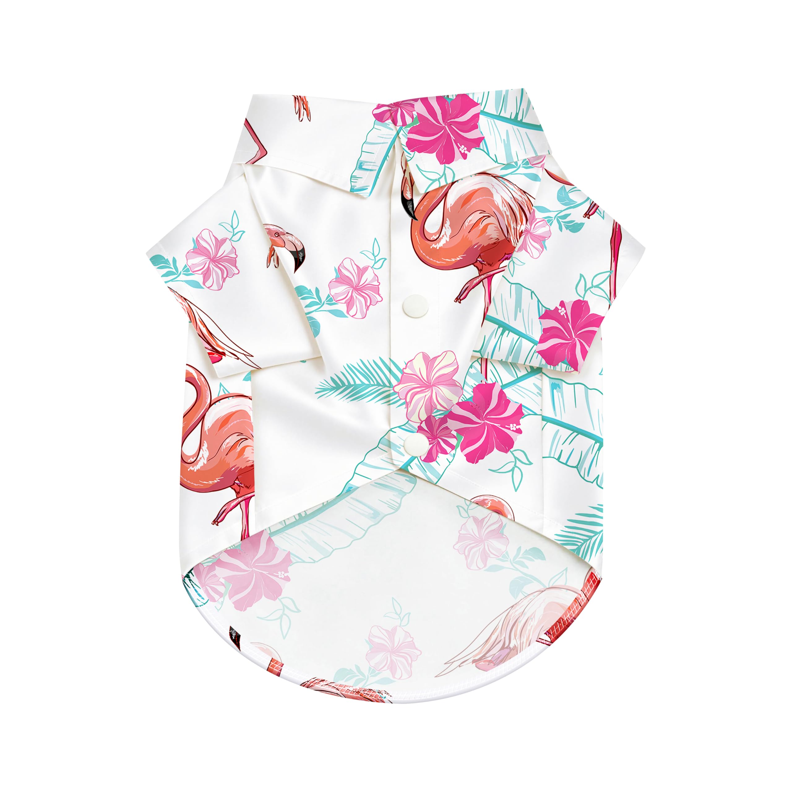 Coconut Tree Hawaii Style Pet Dog T-Shirt, Four-Way Stretch Breathable Light Cool Summer Shirts, Casual Beach Seaside Daily Clothes For Small Size Puppy photo 4
