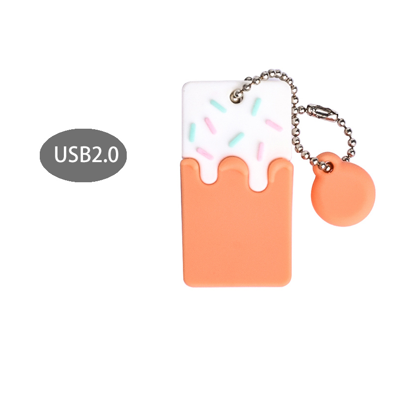 Small Cake Point Mini Girl Cute Anti-loss Pendant Mobile U Disk photo 7