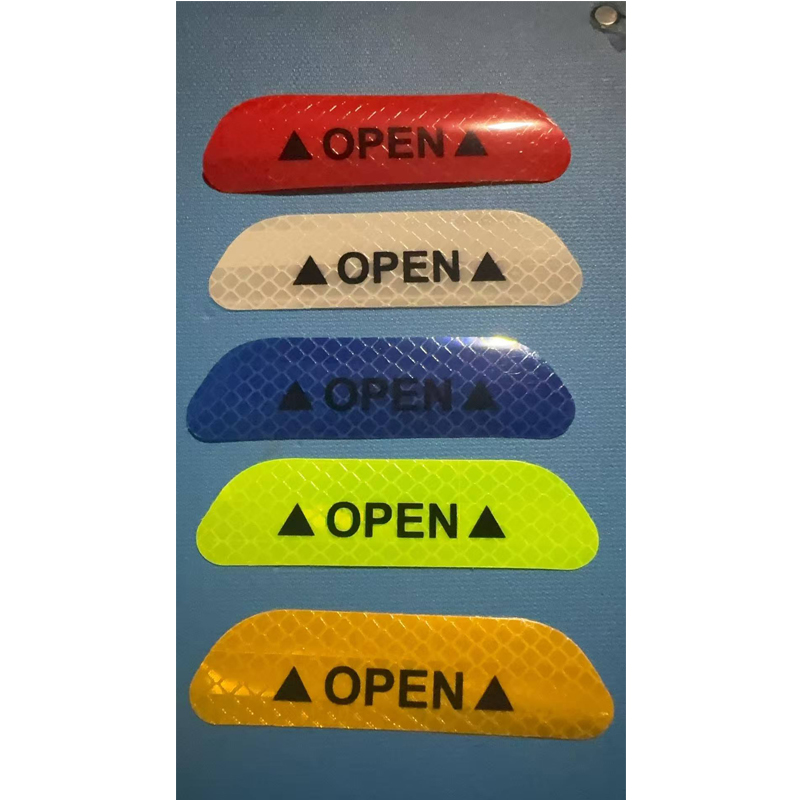 20 Pcs Car Stickers, Reflective Open Warning Signal Stickers, Night Car Stickers, Anti-Collision Safety, Car Door Protection & Decoration photo 7